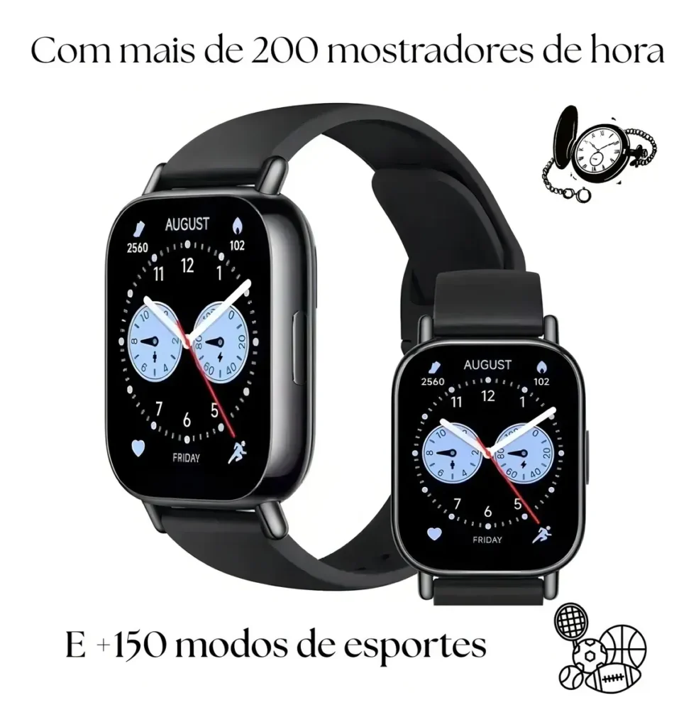 Relógio inteligente Redmi Watch 5 Active para chamadas e mensagens